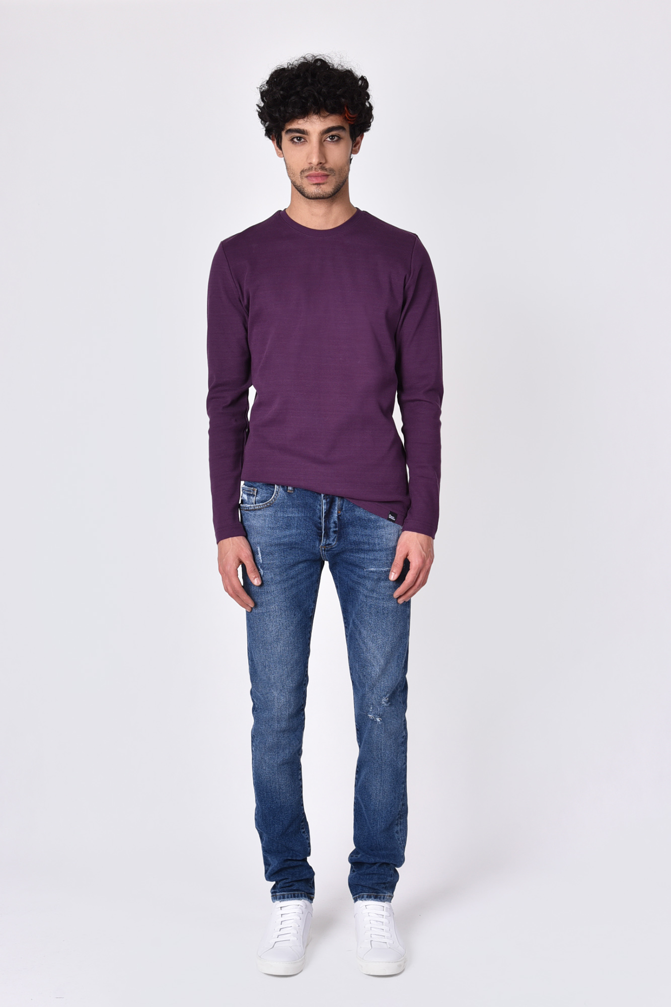 تیشرت آستین بلند یقه گرد