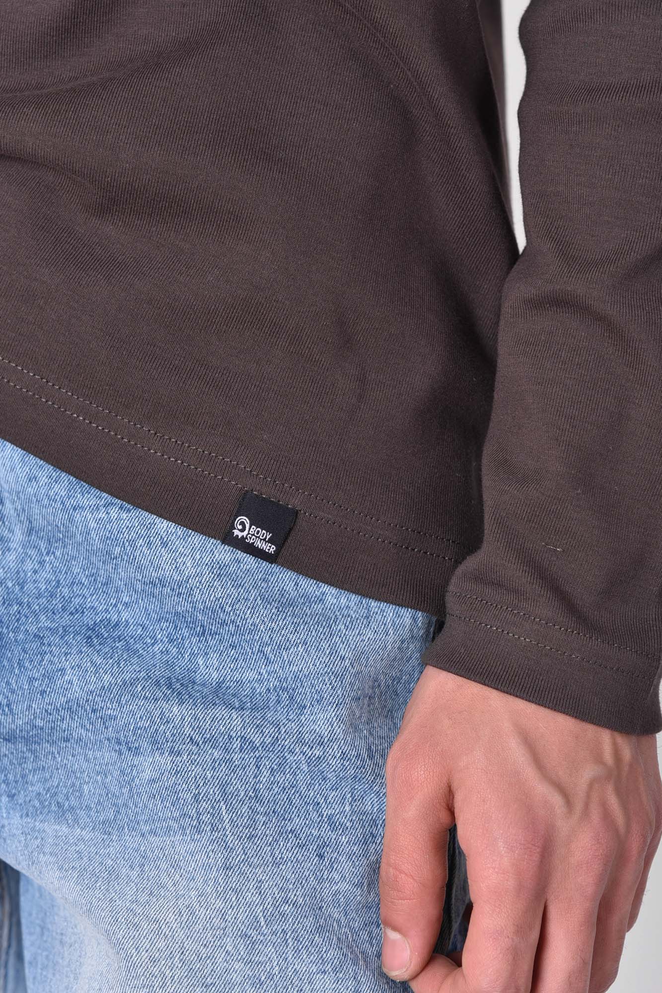 تیشرت آستین بلند یقه گرد