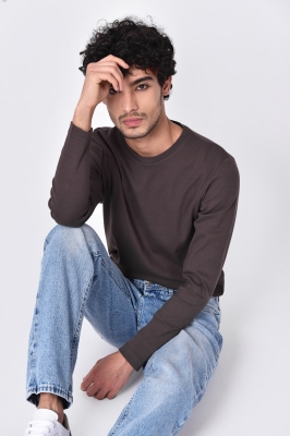 تیشرت آستین بلند یقه گرد