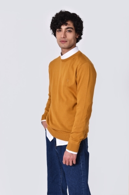 بافت یقه گرد ساده