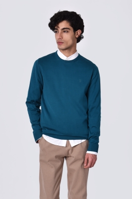 بافت یقه گرد ساده