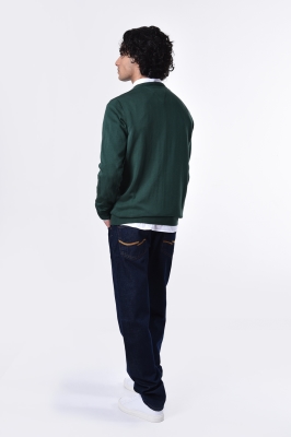 بافت یقه گرد ساده