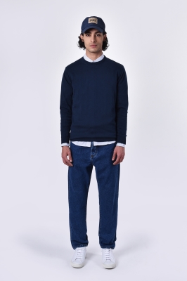 بافت یقه گرد ساده