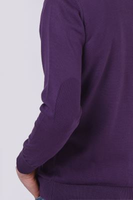 بافت یقه گرد ساده