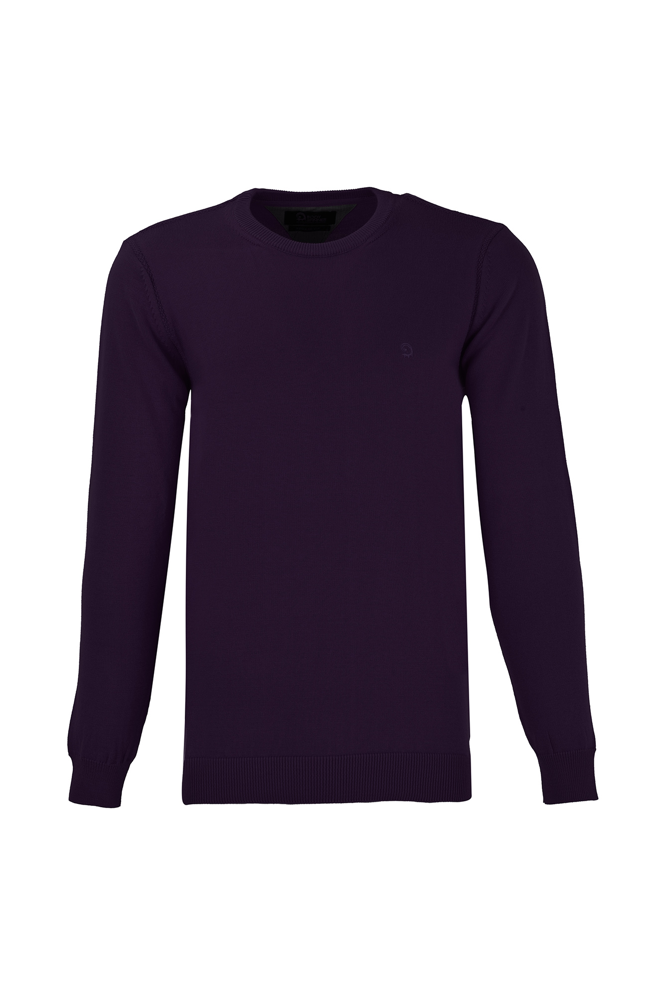 بافت یقه گرد ساده