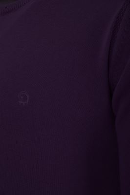 بافت یقه گرد ساده