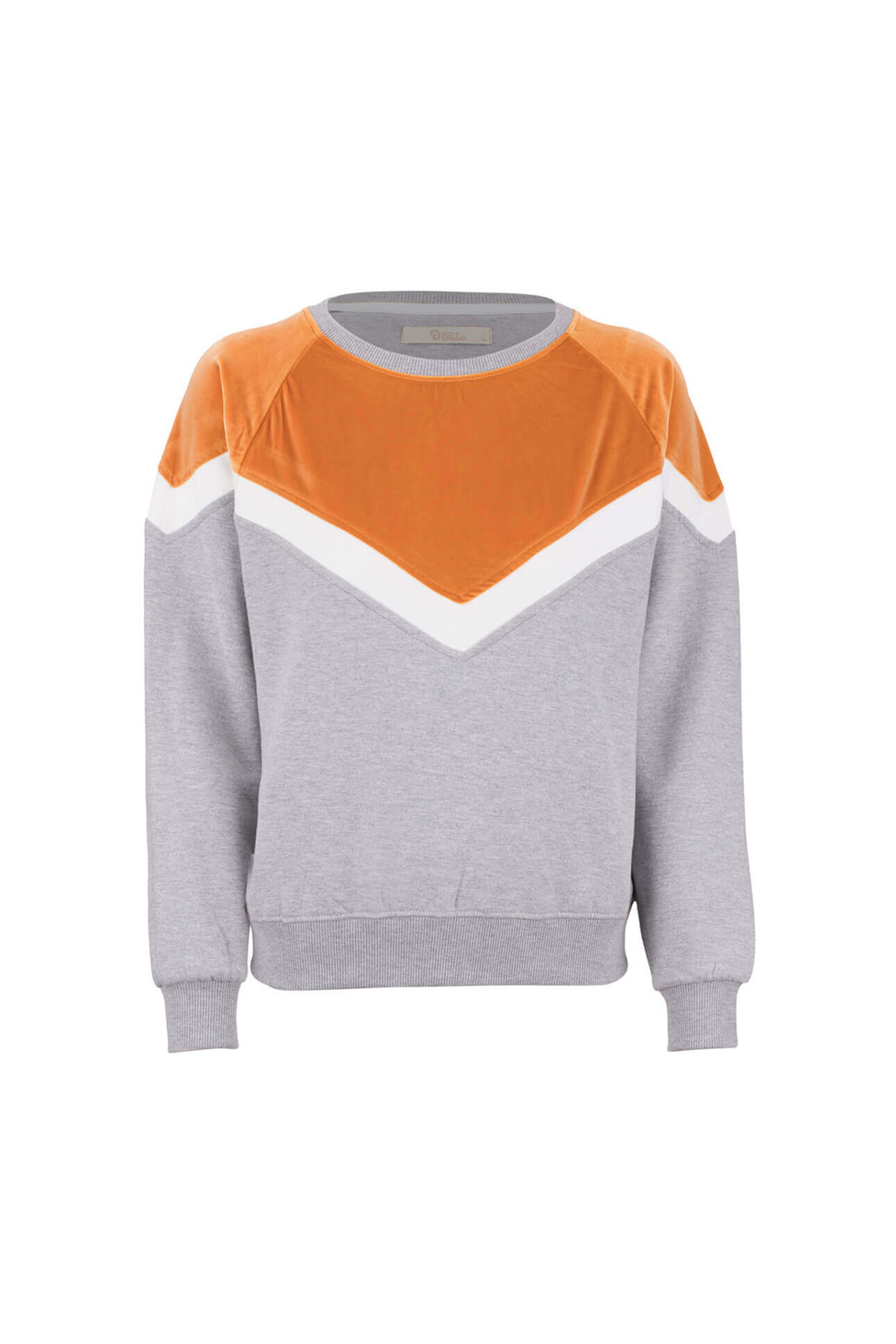 تی شرت آستین بلند یقه گرد دورس و مخمل