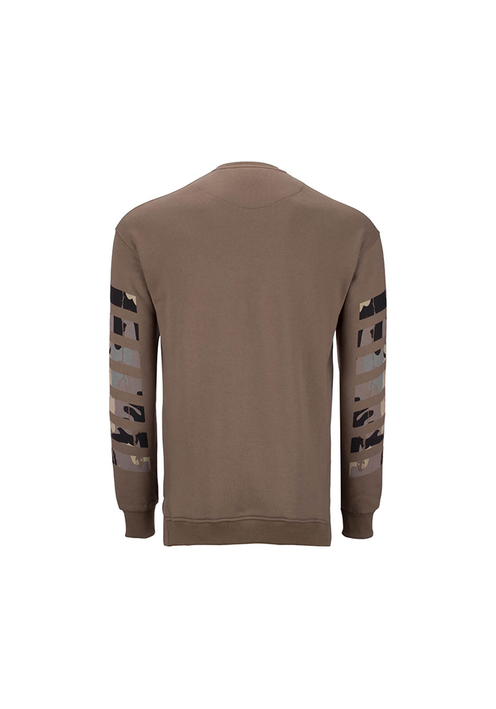 تی شرت یقه گرد دمپا چاکدار سرشانه افتاده