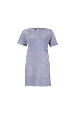 پیراهن یقه گرد آستین کوتاه 2جیب سوییت