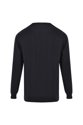 بافت یقه گرد ساده