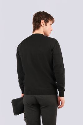 بافت یقه گرد ساده