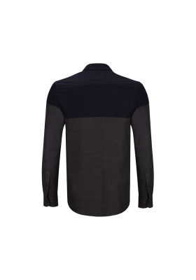 پیراهن پنل دار استین بلند اسلیم فیت