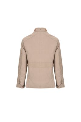 کاپشن کتان جیب پاکتی سگک دار