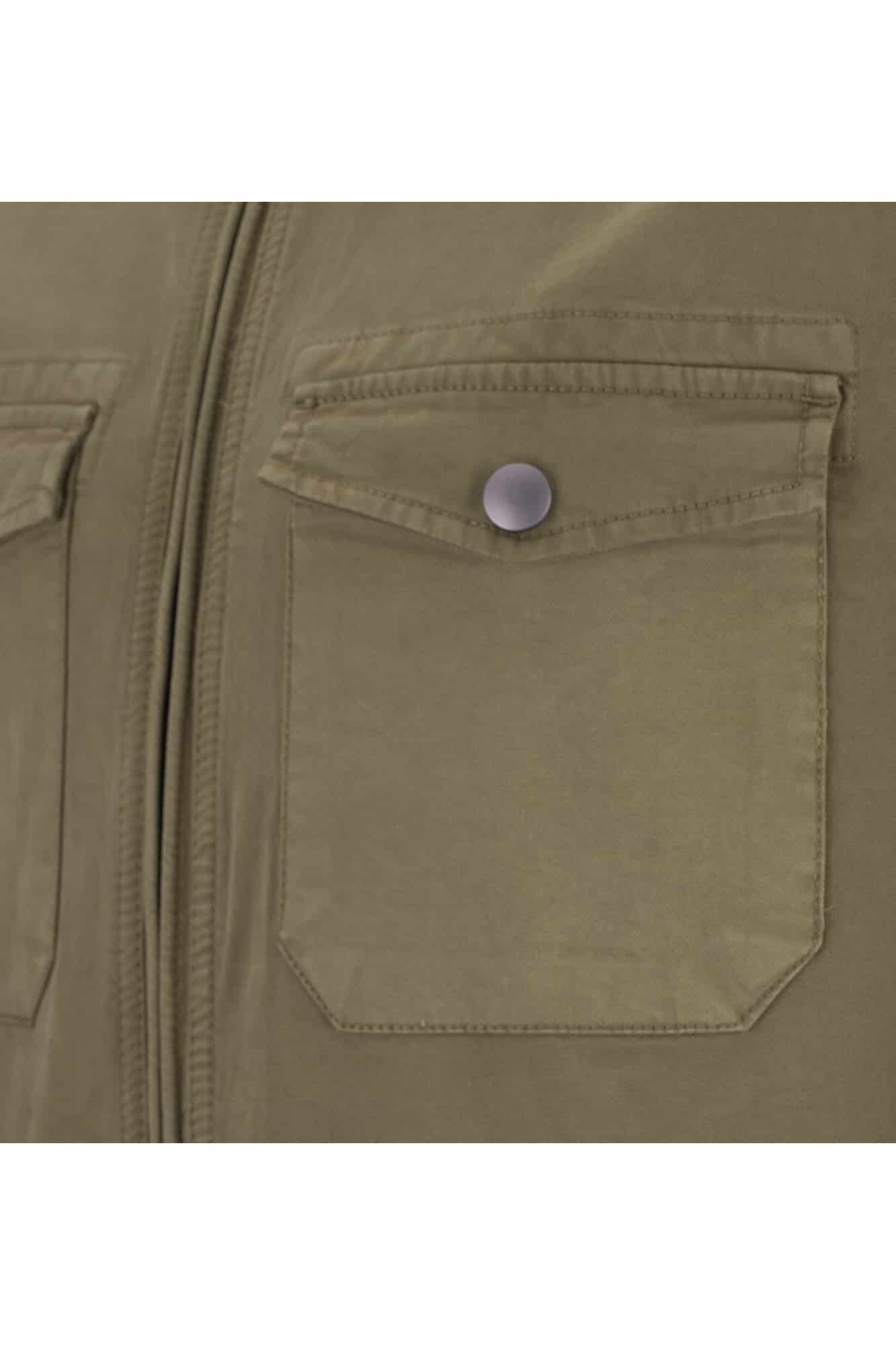 کت کتان جلو زیپ دار slim fit