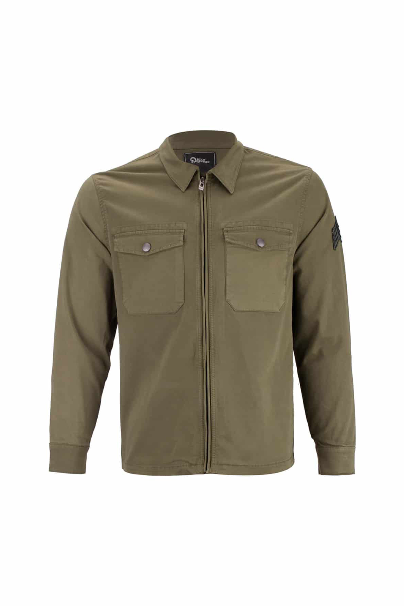 کت کتان جلو زیپ دار slim fit