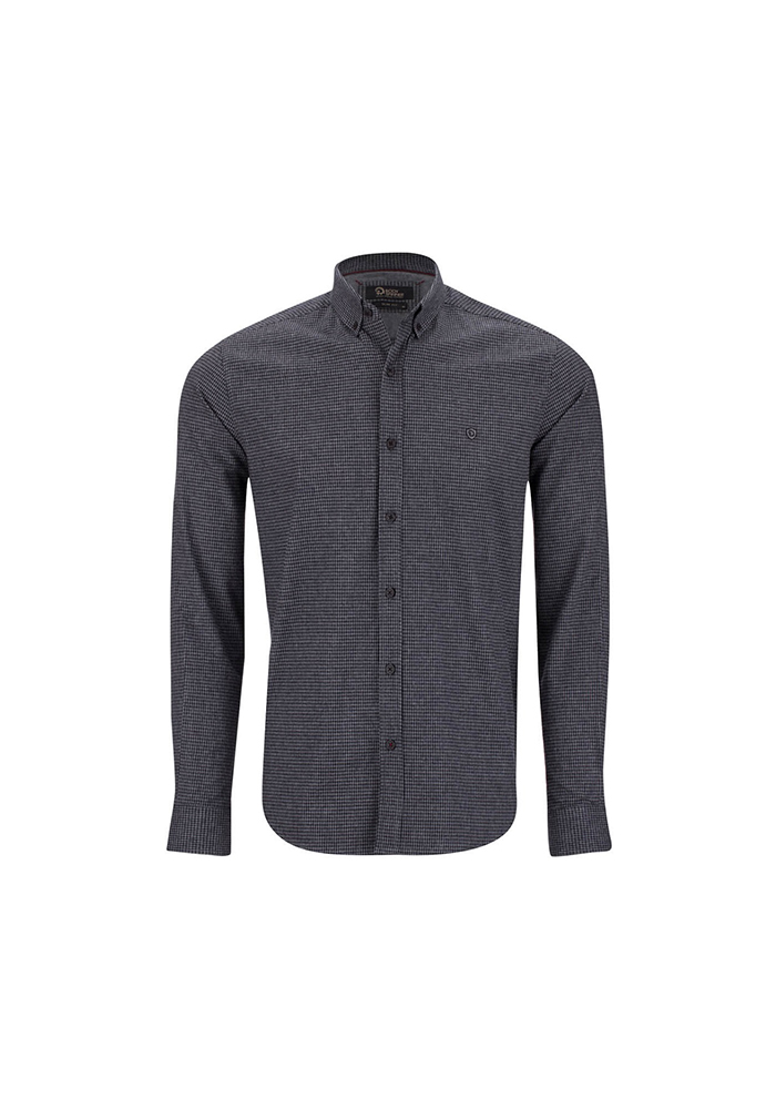 پیراهن چهارخونه ریز پشمی