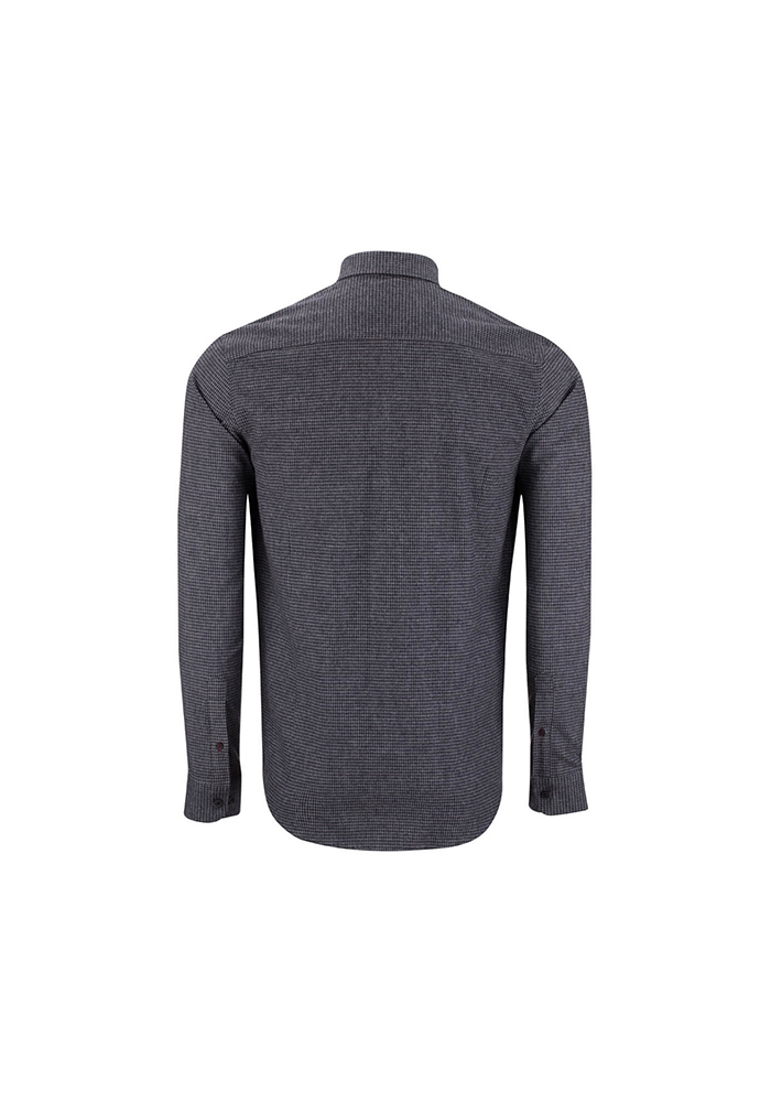 پیراهن چهارخونه ریز پشمی