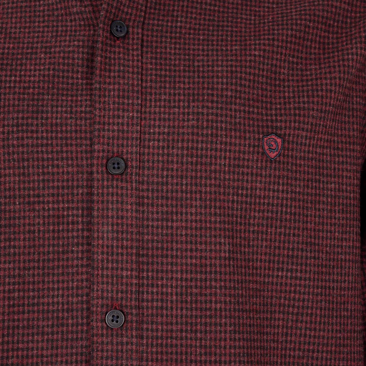 پیراهن چهارخونه ریز پشمی