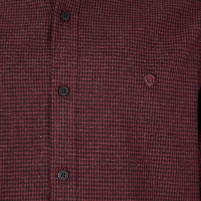 پیراهن چهارخونه ریز پشمی