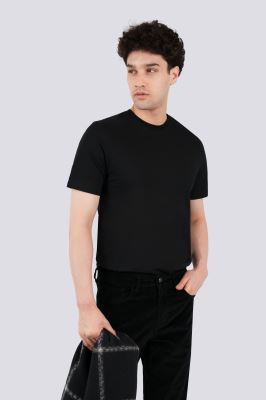 تیشرت آستین کوتاه یقه گرد بیسیک