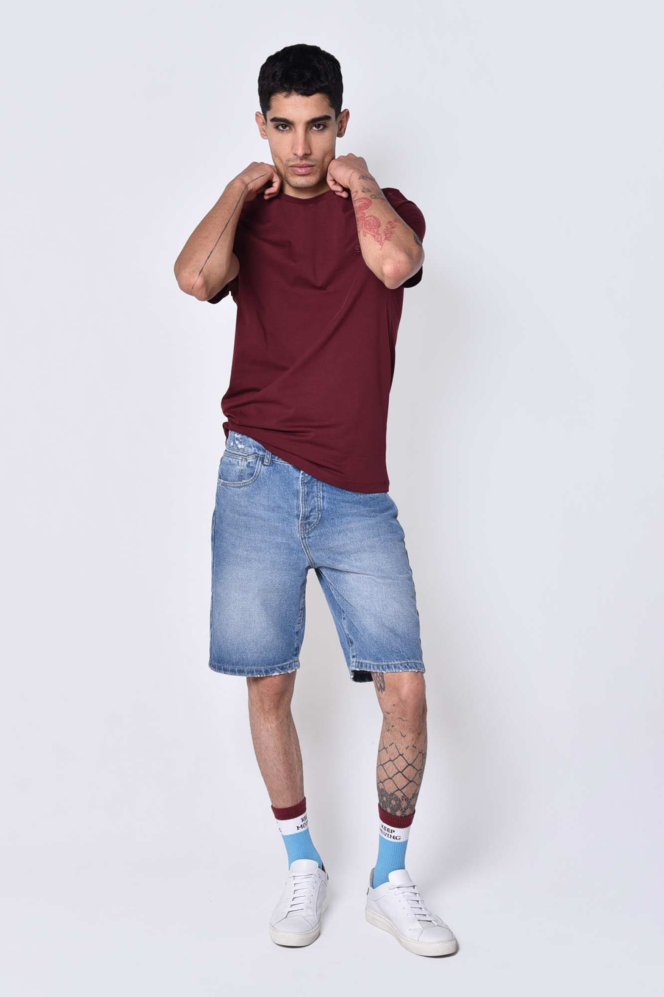 تیشرت آستین کوتاه یقه گرد بیسیک