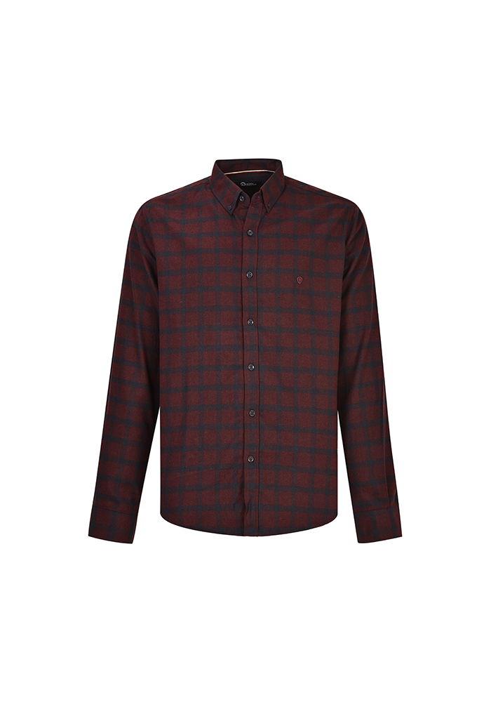 پیراهن چهارخونه آستین بلند رگولار