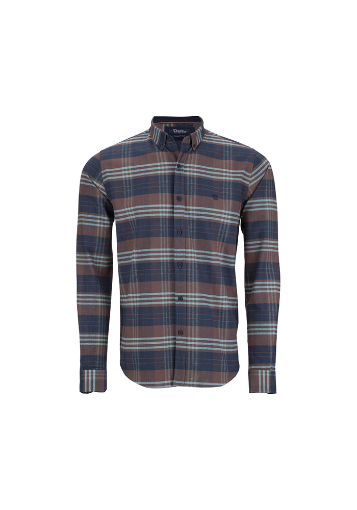 پیراهن چهارخونه درشت رگولار فیت