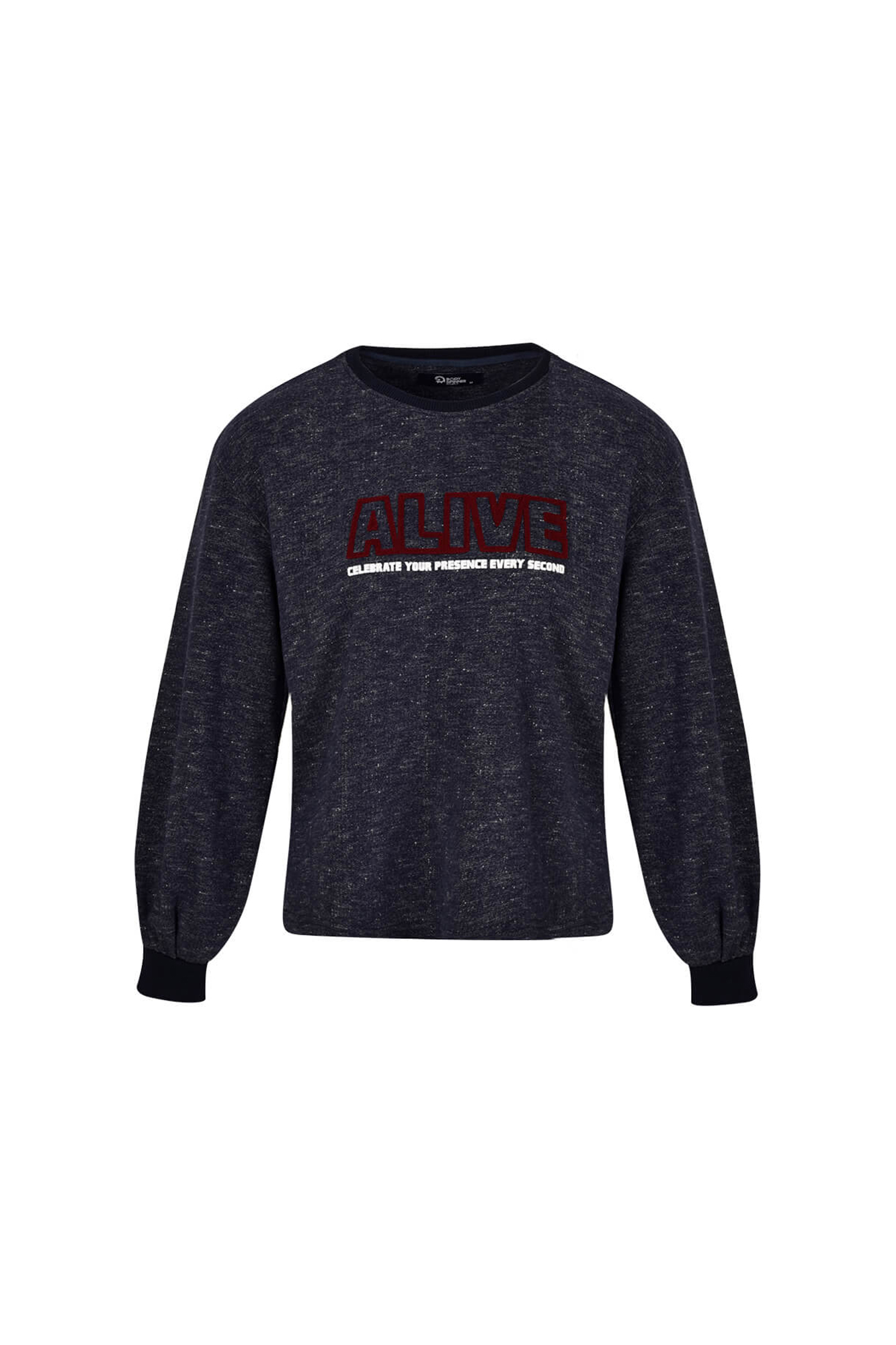 تی شرت آستین بلند یقه گرد شنل دوزی