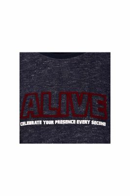 تی شرت آستین بلند یقه گرد شنل دوزی