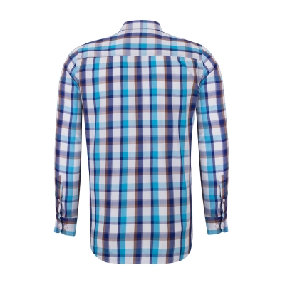 پیراهن چهارخونه آستین بلند