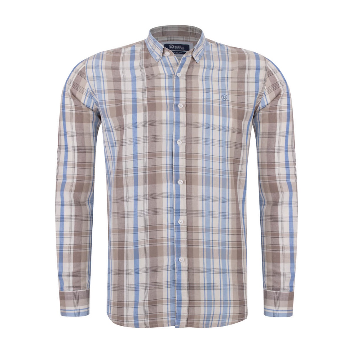 پیراهن چهارخونه آستین بلند