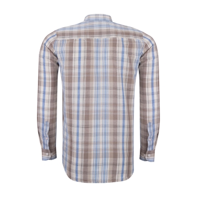 پیراهن چهارخونه آستین بلند