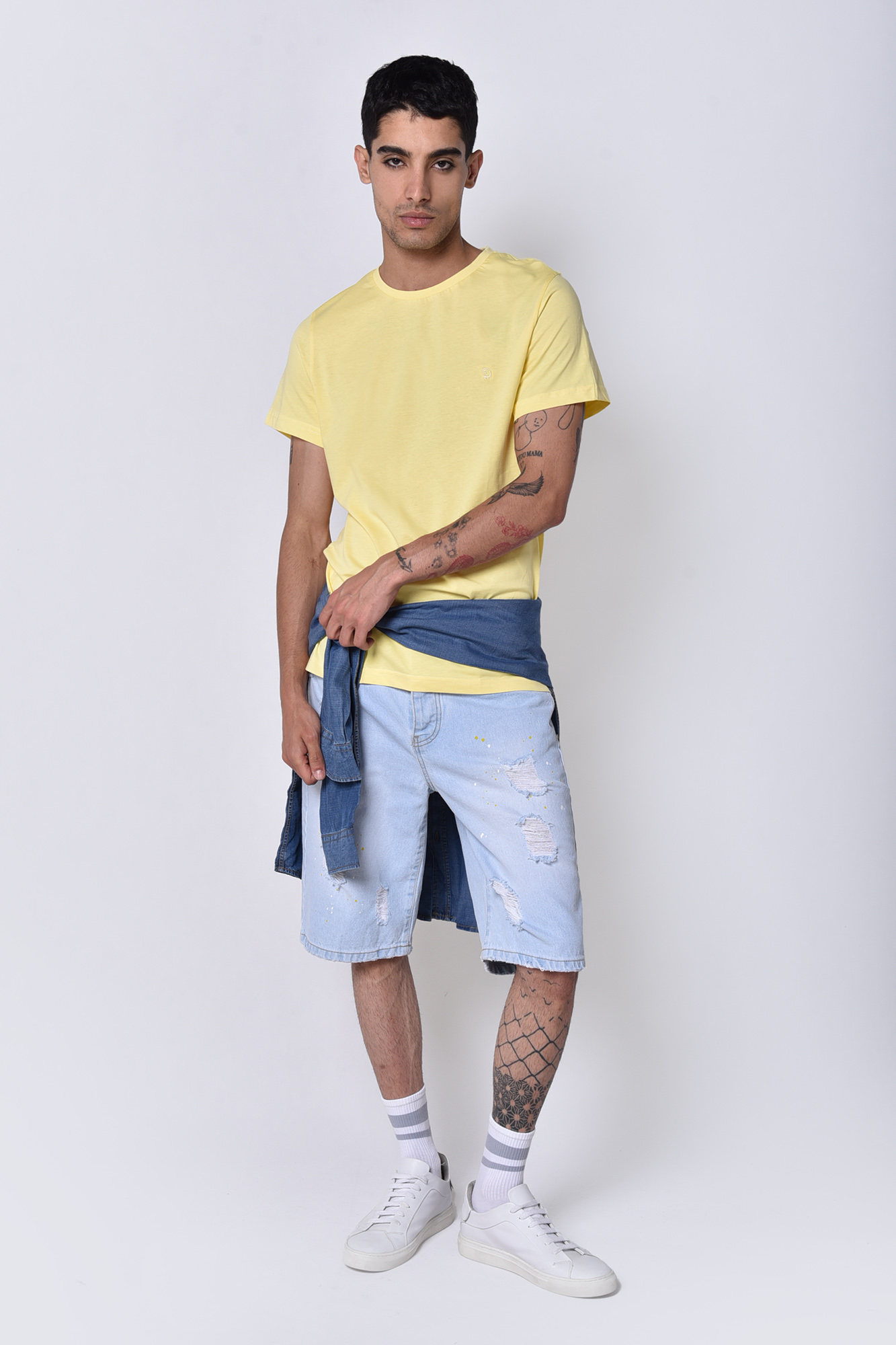 تیشرت آستین کوتاه یقه گرد بیسیک