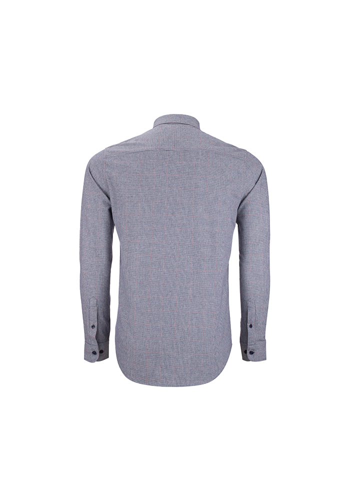 پیراهن چهارخونه ریز رگولار فیت