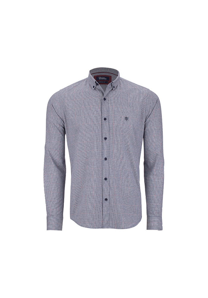 پیراهن چهارخونه ریز رگولار فیت