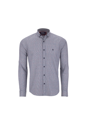 پیراهن چهارخونه ریز رگولار فیت