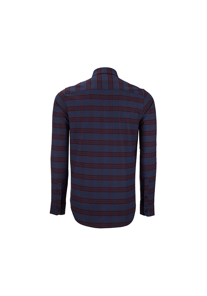 پیراهن چهارخونه درشت رگولار فیت