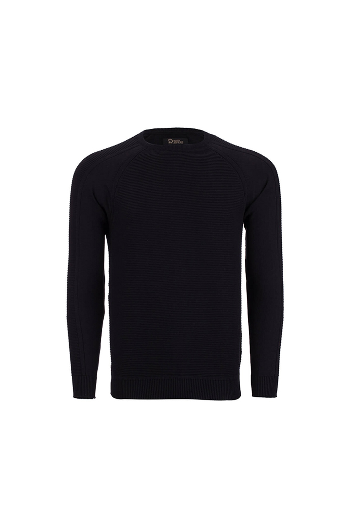 پلیور یقه گرد رگلان لیس لیس