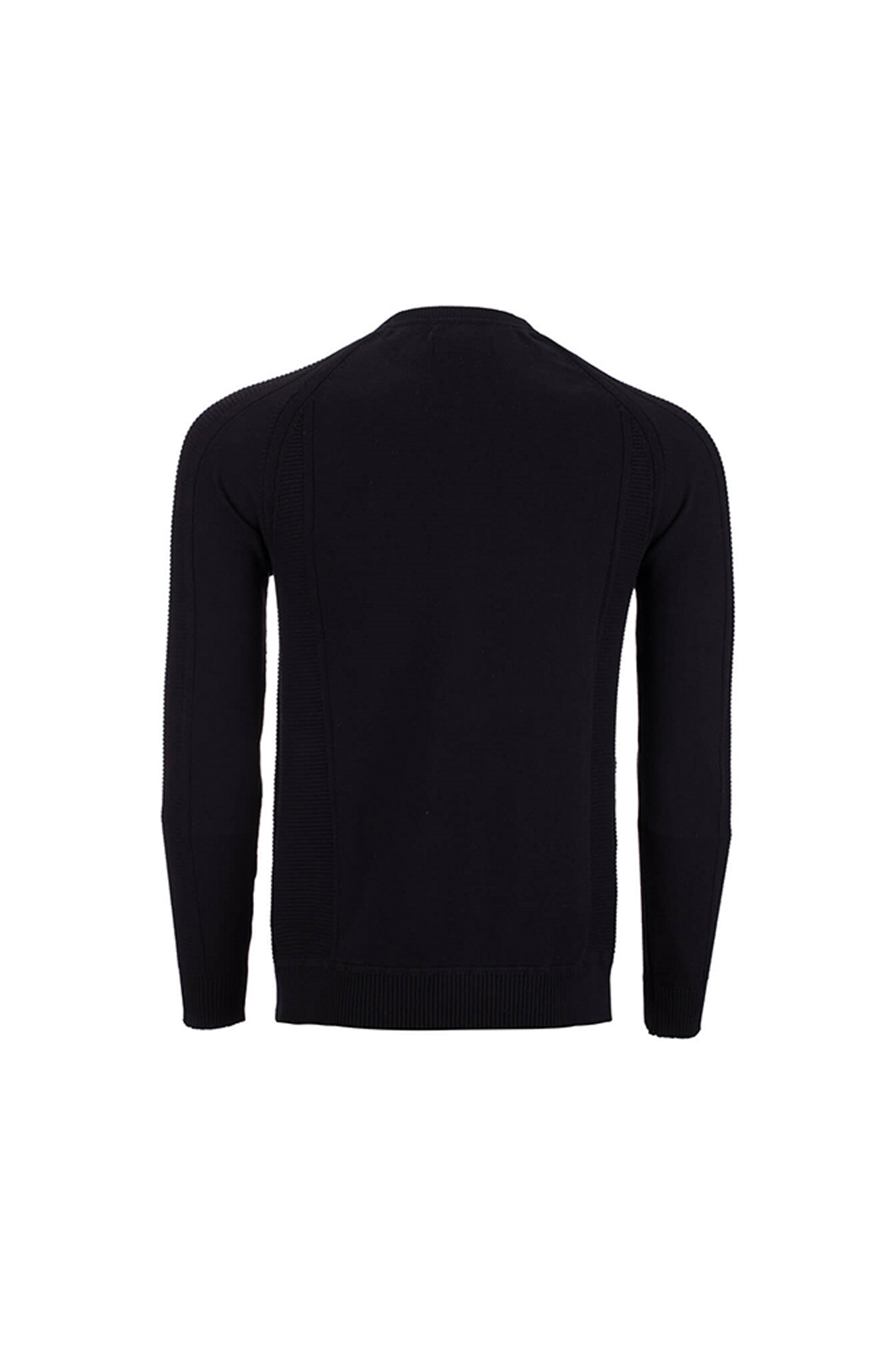 پلیور یقه گرد رگلان لیس لیس