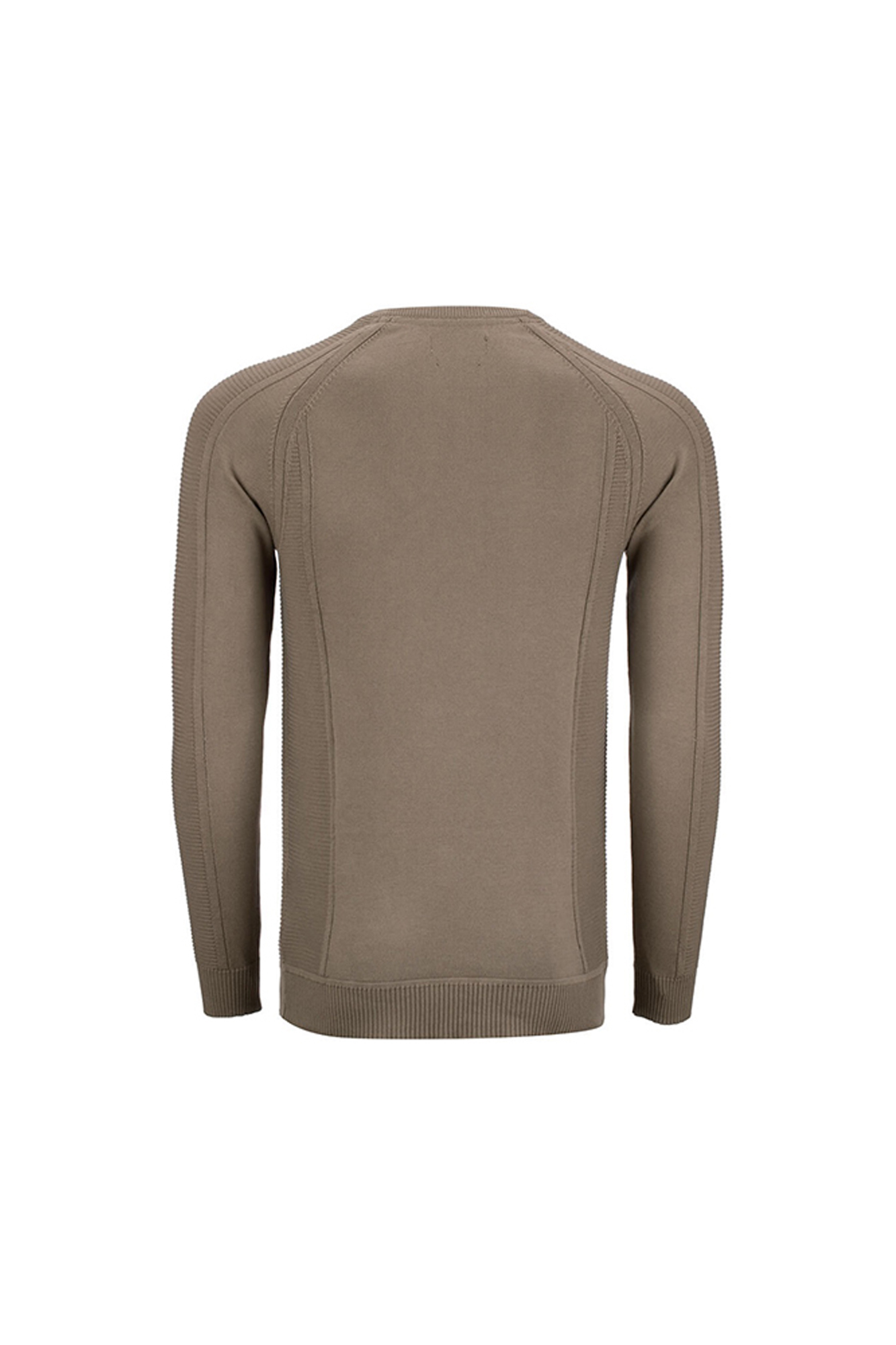 پلیور یقه گرد رگلان لیس لیس