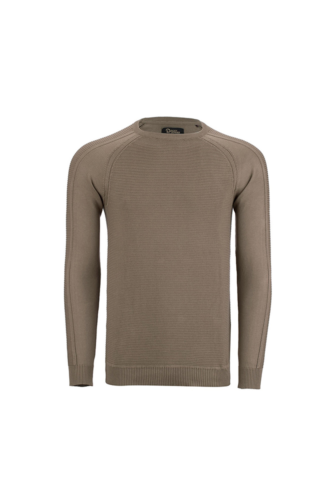 پلیور یقه گرد رگلان لیس لیس